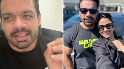 In the video, Gaurav Taneja aka Flying Beast is heard saying that after pregnancy a husband might feel neglected by his wife. (X/@chaotic_mind99, Instagram/ FlyingBeast) In the video, Gaurav Taneja aka Flying Beast is heard saying that after pregnancy a husband might feel neglected by his wife. (X/@chaotic_mind99, Instagram/ FlyingBeast)