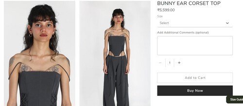 Alia's stylish corset top costs  ₹5,599 (www.mamkam.in)