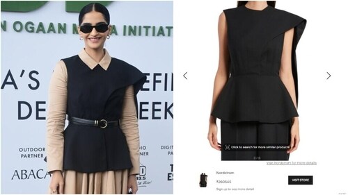 Sonam's outfit comes at an insane price. Sonam's outfit comes at an insane price.