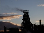 A view shows the last working blast furnace of Tata Steel Port Talbot steel production plant at Port Talbot, on the last day of its functioning, in Wales, Britain.