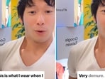 The image shows a Google employee who posted a video under the “very demure, very mindful” trend. 
