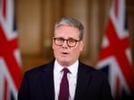 Britain's Prime Minister Keir Starmer makes a statement on the evolving situation in the Middle East, inside 10 Downing Street, in central London, on October 1, 2024. Benjamin Cremel/Pool via REUTERS