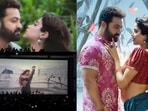 Janhvi Kapoor and Jr NTR in Devara song Chuttamalle Janhvi Kapoor and Jr NTR in Devara song Chuttamalle
