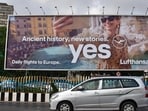 A hoarding at Charni Road (W). (Photo by Bhushan Koyande/HT Photo)