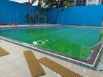 Mumbai, India. Sep 30, 2024: The Wadala swimming pool operated by the BMC has been closed for the past 3 months due to leakage and maintenance. The pool was opened to the public in August last year. Mumbai, India. Sep 30, 2024. (Photo by Raju Shinde/HT Photo) (Hindustan Times)