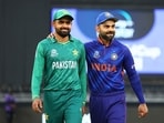 Babar Azam (L) and Virat Kohli during the India vs Pakistan T20 World Cup match in 2021. Babar Azam (L) and Virat Kohli during the India vs Pakistan T20 World Cup match in 2021.