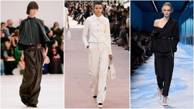 At Paris Fashion Week, Acne Studios and Dries Van Noten promote stylish comfort, while female empowerment shines through tailored suits. At Paris Fashion Week, Acne Studios and Dries Van Noten promote stylish comfort, while female empowerment shines through tailored suits.
