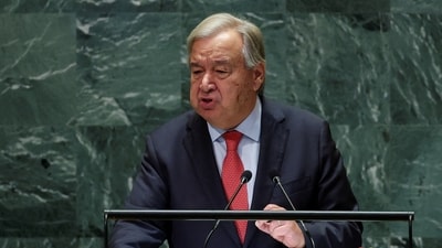 United Nations Secretary-General Antonio Guterres urged for a ceasefire in Lebanon, highlighting the importance of maintaining sovereignty. (Reuters)