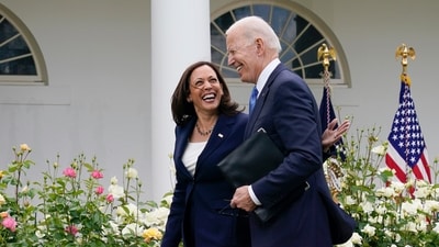 Kamala Harris says ‘my intention is to earn and win,' praises Joe Biden's ‘selfless and patriotic act’ after he drops out and endorses her (AP Photo/Evan Vucci) (AP) Kamala Harris says ‘my intention is to earn and win,' praises Joe Biden's ‘selfless and patriotic act’ after he drops out and endorses her (AP Photo/Evan Vucci) (AP)