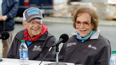 Former President Jimmy Carter and former First Lady Rosalynn Carter (AP) Former President Jimmy Carter and former First Lady Rosalynn Carter (AP)