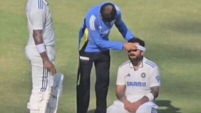 Virat Kohli displays strong resilience to battle out dehydration in Kanpur (X Image) Virat Kohli displays strong resilience to battle out dehydration in Kanpur (X Image)