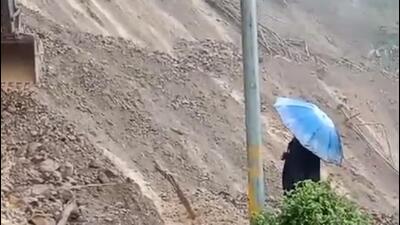 Landslide at Awangkhul area in Manipur. (Sourced Photo)