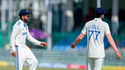 India's Virat Kohli and Shubman Gill during the fourth day of the 2nd Test cricket match between India and Bangladesh, at the Green Park stadium, Kanpu (PTI) India's Virat Kohli and Shubman Gill during the fourth day of the 2nd Test cricket match between India and Bangladesh, at the Green Park stadium, Kanpu (PTI)