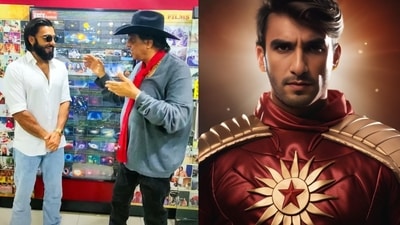 Ranveer Singh recently met Mukesh Khanna amid rumours of his casting in Shaktimaan's film adaptation Ranveer Singh recently met Mukesh Khanna amid rumours of his casting in Shaktimaan's film adaptation