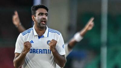 Ravichandran Ashwin was adjudged Man of the Series as he finished with 11 wickets and a century in the Chennai Test. (AFP)