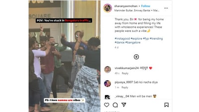 The woman in the viral video won hearts online with her lively and enthusiastic dance. (Instagram) The woman in the viral video won hearts online with her lively and enthusiastic dance. (Instagram)