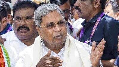 Siddaramaiah questioned the ED’s reasoning for registering a case and said that the land allocation issue involving his wife, Parvathi BM, does not constitute money laundering (PTI) Siddaramaiah questioned the ED’s reasoning for registering a case and said that the land allocation issue involving his wife, Parvathi BM, does not constitute money laundering (PTI)