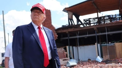 Trump-authorised GoFundMe for Hurricane Helene victims surges past $900,000 in just over an hour (Photo by Michael M. Santiago / GETTY IMAGES NORTH AMERICA / Getty Images via AFP) (Getty Images via AFP) Trump-authorised GoFundMe for Hurricane Helene victims surges past $900,000 in just over an hour (Photo by Michael M. Santiago / GETTY IMAGES NORTH AMERICA / Getty Images via AFP) (Getty Images via AFP)