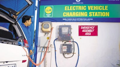 Bengaluru leads India in EV charging stations. (Pradeep Gaur/ Mint File Photo) Bengaluru leads India in EV charging stations. (Pradeep Gaur/ Mint File Photo)