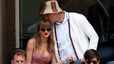 Amid speculation about their relationship, Taylor Swift's absence from Travis Kelce's games is attributed to her rehearsal schedule for the Eras Tour.
Jamie Squire/Getty Images/AFP (Photo by JAMIE SQUIRE / GETTY IMAGES NORTH AMERICA / Getty Images via AFP) (Getty Images via AFP) Amid speculation about their relationship, Taylor Swift's absence from Travis Kelce's games is attributed to her rehearsal schedule for the Eras Tour.
Jamie Squire/Getty Images/AFP (Photo by JAMIE SQUIRE / GETTY IMAGES NORTH AMERICA / Getty Images via AFP) (Getty Images via AFP)