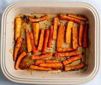 Coffee-roasted carrots (Photo: Two Chimps Coffee) Coffee-roasted carrots (Photo: Two Chimps Coffee)