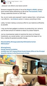 Chetan Solanki said his aim to reduce the waste he creates. Chetan Solanki said his aim to reduce the waste he creates.