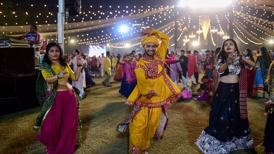 BJP leader's ‘gaumutra’ demand to garba organisers (AFP)