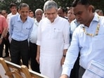 Union Railway Minister Ashwini Vaishnaw was shown this new technology during his inspection of the Wadi Bunder yard. HT Photo Union Railway Minister Ashwini Vaishnaw was shown this new technology during his inspection of the Wadi Bunder yard. HT Photo