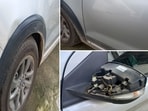 Advocate Sandeep Hari's car suffered damage due to another man's rash driving. Advocate Sandeep Hari's car suffered damage due to another man's rash driving.