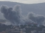 Smoke billows amid the ongoing hostilities between Iran and Israel