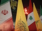 A billboard with a picture of the late Lebanon's Hezbollah leader Sayyed Hassan Nasrallah is displayed on a building, after the IRGC attack on Israel, in Tehran, Iran
Majid Asgaripour/WANA (West Asia News Agency)