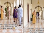 In the video, Geena Sandhu is stunned by the surprise meet and keeps looking in the singer's direction and throws her hands in the air.