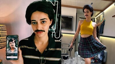 Ananya Panday looks dashing as ever as she debuts her moustache