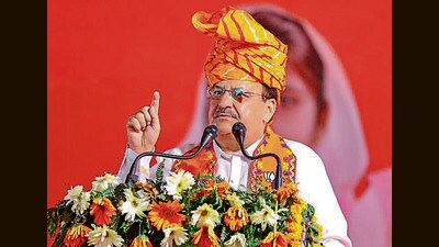 BJP national president Jagat Prakash Nadda will be on a two-day visit to Himachal Pradesh on October 4 and 5. (PTI File) BJP national president Jagat Prakash Nadda will be on a two-day visit to Himachal Pradesh on October 4 and 5. (PTI File)