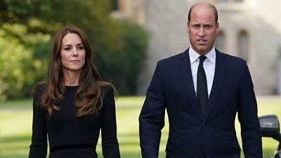 Kate Middleton made her first joint royal engagement with Prince William on Wednesday since going 'cancer-free' (AP) Kate Middleton made her first joint royal engagement with Prince William on Wednesday since going 'cancer-free' (AP)