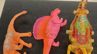Family not allowed to carry kid’s dinosaur toy at Pune airport. (HT PHOTO)