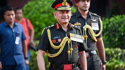 General Upendra Dwivedi, Indian Army chief in New Delhi. (Sanchit Khanna/HT Photo) General Upendra Dwivedi, Indian Army chief in New Delhi. (Sanchit Khanna/HT Photo)
