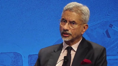 Jaishankar speaking at the Carnegie Endowment Centre for International Peace in the United States. (@DrSJaishankar (X))