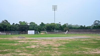 The ground at Chandigarh’s Sector 16 Cricket Stadium has been under renovation since March, depriving 100-odd players of daily match practice. (Ravi Kumar/HT) The ground at Chandigarh’s Sector 16 Cricket Stadium has been under renovation since March, depriving 100-odd players of daily match practice. (Ravi Kumar/HT)
