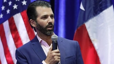 Donald Trump Jr. fiercely denounced the media, holding it responsible for the divisive political atmosphere that he feels resulted in his father's two murder attempts earlier this year. (AP file photo) Donald Trump Jr. fiercely denounced the media, holding it responsible for the divisive political atmosphere that he feels resulted in his father's two murder attempts earlier this year. (AP file photo)