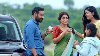 In the movie, the Ajay Devgn's character Vijay Salgaonkar keeps repeating the dialogue in a bid to create a fake alibi. (File) In the movie, the Ajay Devgn's character Vijay Salgaonkar keeps repeating the dialogue in a bid to create a fake alibi. (File)