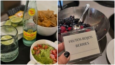 Neha also shared a few snippets of her food diaries in Mexico. From salads to berries, Neha explored the local cuisine in the country. (Instagram/@nehadhupia) Neha also shared a few snippets of her food diaries in Mexico. From salads to berries, Neha explored the local cuisine in the country. (Instagram/@nehadhupia)