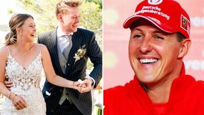 Michael Schumacher's daughter Gina-Maria was married this week in a private function in Mallorca, Spain. (Collage via Yahoo Sports/Getty) Michael Schumacher's daughter Gina-Maria was married this week in a private function in Mallorca, Spain. (Collage via Yahoo Sports/Getty)
