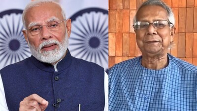 Prime Minister Narendra Modi and head of the Bangladesh's interim government Muhammad Yunus. Prime Minister Narendra Modi and head of the Bangladesh's interim government Muhammad Yunus.