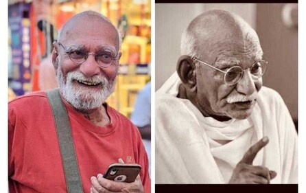 Surendra Rajan as Mahatma Gandhi