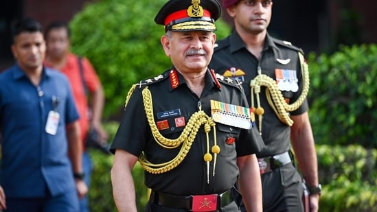 General Upendra Dwivedi, Indian Army chief in New Delhi.
(Sanchit Khanna/HT Photo) (HT_PRINT)