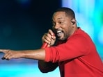 US actor and singer Will Smith performs at the main stage of the Rock in Rio music festival in the Rio 2016 Olympic Park in Rio de Janeiro, Brazil, on September 19, 2024. (Photo by Daniel RAMALHO / AFP)