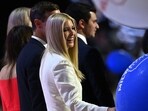 Ivanka Trump, daughter of former U.S. President Donald Trump on stage at the end of the fourth day of the Republican National Convention at the Fiserv Forum on July 18, 2024 in Milwaukee, Wisconsin. Ivanka Trump, daughter of former U.S. President Donald Trump on stage at the end of the fourth day of the Republican National Convention at the Fiserv Forum on July 18, 2024 in Milwaukee, Wisconsin.
