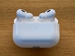 The new Apple Airpods 4 on display upon release on September 20, 2024 at the Apple Store at The Grove in Los Angeles, California. The new Apple Airpods 4 on display upon release on September 20, 2024 at the Apple Store at The Grove in Los Angeles, California.