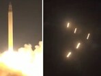 Iranian media shared a video of missiles launched towards Israel in a recent attack. 